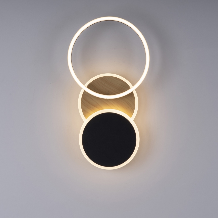 Leuchten Direkt 14116-78 - Стельовий LED світильник SEVENT LED/25,5W/230V чорний/коричневий