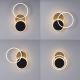 Leuchten Direkt 14116-78 - Светодиодный потолочный светильник SEVENT LED/25,5W/230V черный/коричневый