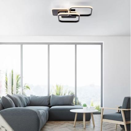 Leuchten Direkt 14117-18 - Стельовий LED світильник SEVENT LED/36W/230V чорний