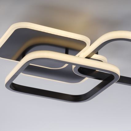 Leuchten Direkt 14117-18 - Светодиодный потолочный светильник SEVENT LED/36W/230V черный