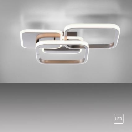 Leuchten Direkt 14117-55 - Светодиодный потолочный светильник LED/36W/230V матовый хром