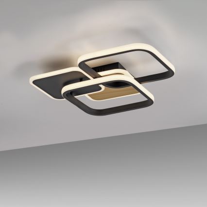 Leuchten Direkt 14117-78 - Стельовий LED світильник SEVENT LED/36W/230V чорний/коричневий
