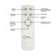 Leuchten Direkt 14227-16 - Светодиодный потолочный светильник с регулированием яркости JONAS LED/22W/230V 3000-5000K + дистанционное управление