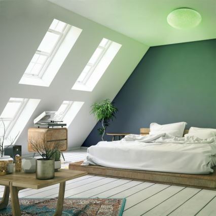 Leuchten Direkt 14241-16 - Светодиодный потолочный RGB-светильник с регулированием яркости SKYLER LED/5,6W/230V + дистанционное управление