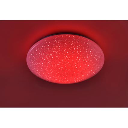 Leuchten Direkt 14242-16 - Стельовий LED RGB світильник з регулюванням яскравості SKYLER LED/18W/230V + дистанційне керування
