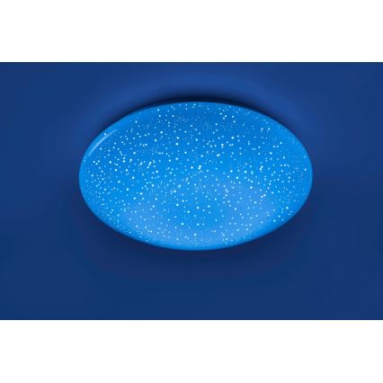 Leuchten Direkt 14242-16 - Стельовий LED RGB світильник з регулюванням яскравості SKYLER LED/18W/230V + дистанційне керування