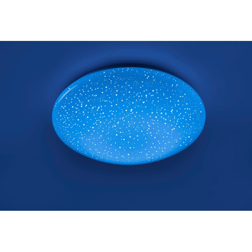 Leuchten Direkt 14242-16 - Стельовий LED RGB світильник з регулюванням яскравості SKYLER LED/18W/230V + дистанційне керування