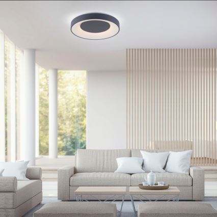 Leuchten Direkt 14346-18 -Стельовий LED RGB світильник з регулюванням яскравості ANIKA LED/26,5W/230V Tuya 2700-5000K + дистанційне керування