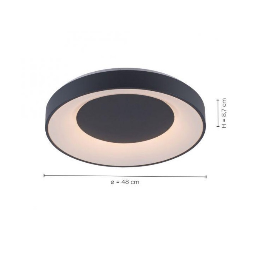 Leuchten Direkt 14346-18 -Стельовий LED RGB світильник з регулюванням яскравості ANIKA LED/26,5W/230V Tuya 2700-5000K + дистанційне керування