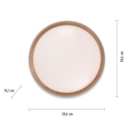 Leuchten Direkt 14347-15 - Стельовий LED світильник з регулюванням яскравості EMILIA LED/28,8W/230V сірий