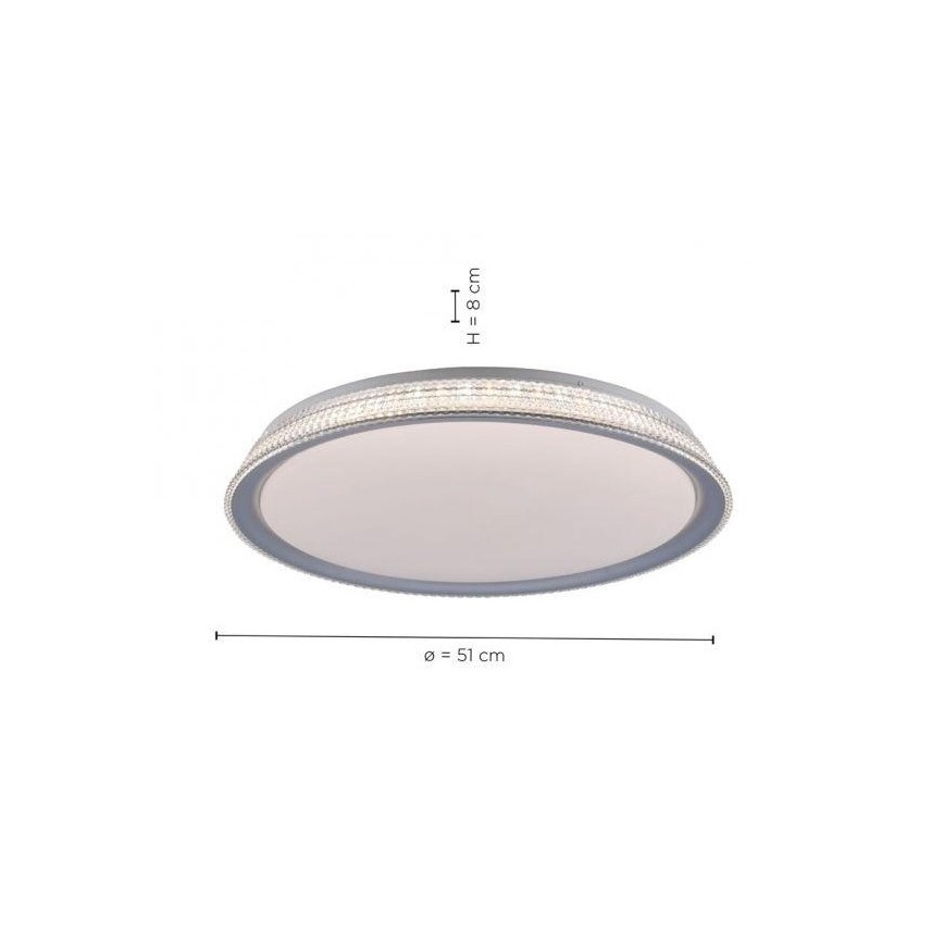 Leuchten Direkt 14359-21 - Стельовий LED світильник з регулюванням яскравості KARI LED/36W/230V