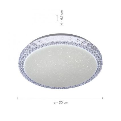 Leuchten Direkt 14370-00 - Стельовий LED світильник з регулюванням яскравості FRIDA LED/12W/230V