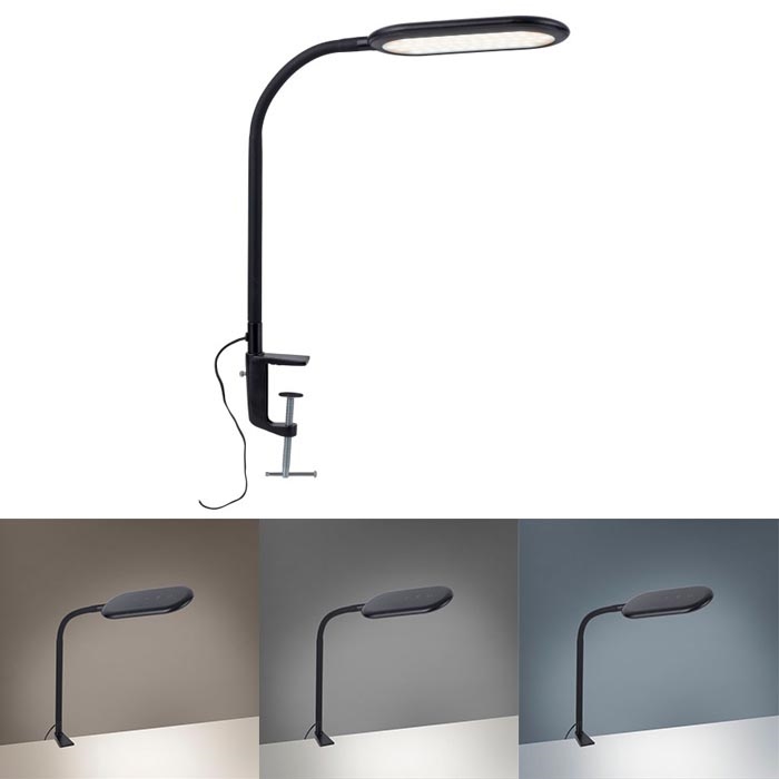 Leuchten Direkt 14404-18-LED Настільна лампа з затискачем та регулюванням яскравості KELLY LED/7W/230V 3000/4000/6000K