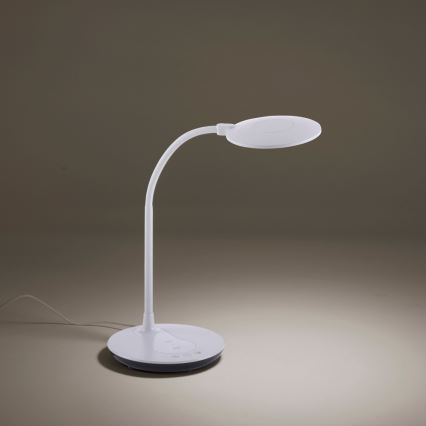 Leuchten Direkt 14416-16 - Сенсорна настільна LED лампа з регулюванням яскравості та бездротовою зарядкою ASTRID LED/5W/230V 3000/4000/5500K + USB