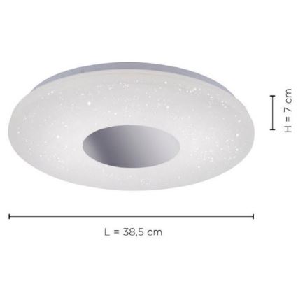 Leuchten Direkt 14422-17 - Стельовий LED світильник для ванної з датчиком LAVINIA LED/18W/230V IP44