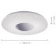 Leuchten Direkt 14422-17 - Стельовий LED світильник для ванної з датчиком LAVINIA LED/18W/230V IP44