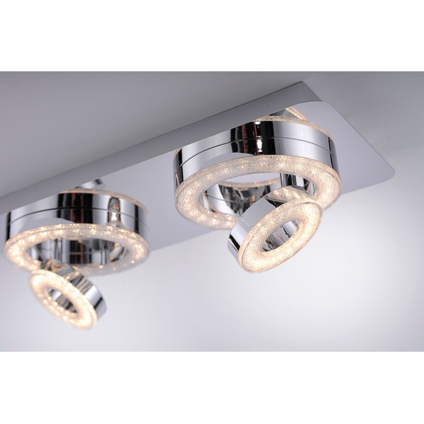 Leuchten Direkt 14521-17 - Стельовий LED світильник TIM 2xLED/2,8W/230V + 2xLED/3,1W