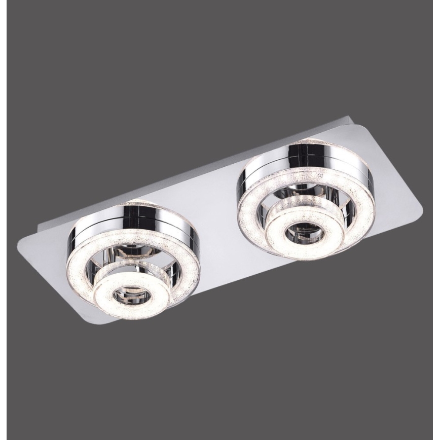 Leuchten Direkt 14521-17 - Стельовий LED світильник TIM 2xLED/2,8W/230V + 2xLED/3,1W