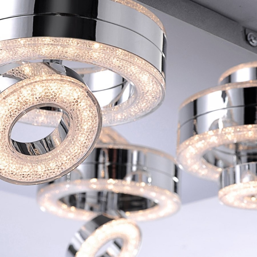 Leuchten Direkt 14522-17 - Светодиодный точечный светильник TIM 4xLED/2,8W/230V + 4xLED/3,1W