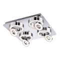 Leuchten Direkt 14522-17 - Светодиодный точечный светильник TIM 4xLED/2,8W/230V + 4xLED/3,1W