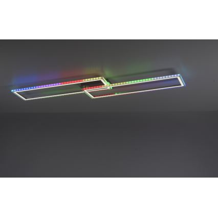 Leuchten Direkt 14635-55 - LED RGB стельовий світильник з регулюванням яскравості FELIX LED/34,5W/230V
