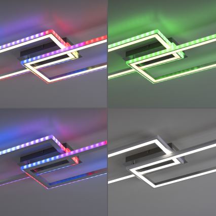 Leuchten Direkt 14635-55 - LED RGB стельовий світильник з регулюванням яскравості FELIX LED/34,5W/230V
