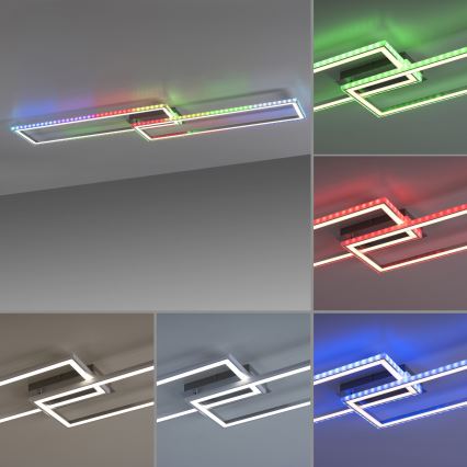 Leuchten Direkt 14635-55 - LED RGB стельовий світильник з регулюванням яскравості FELIX LED/34,5W/230V