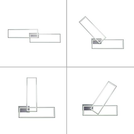 Leuchten Direkt 14635-55 - LED RGB стельовий світильник з регулюванням яскравості FELIX LED/34,5W/230V
