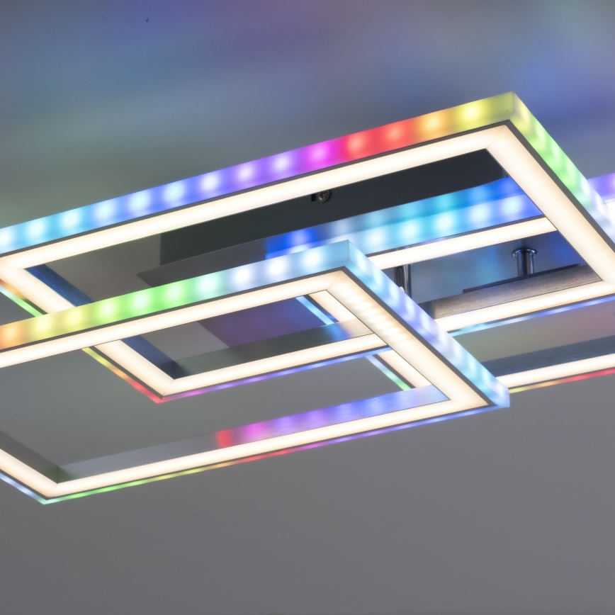 Leuchten Direkt 14636-55 - LED RGB стельовий світильник з регулюванням яскравості FELIX LED/35W/230V
