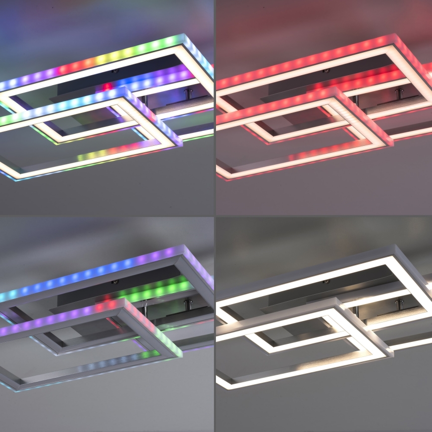 Leuchten Direkt 14636-55 - LED RGB стельовий світильник з регулюванням яскравості FELIX LED/35W/230V