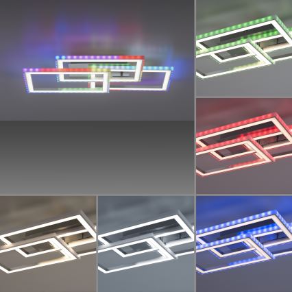 Leuchten Direkt 14636-55 - LED RGB стельовий світильник з регулюванням яскравості FELIX LED/35W/230V