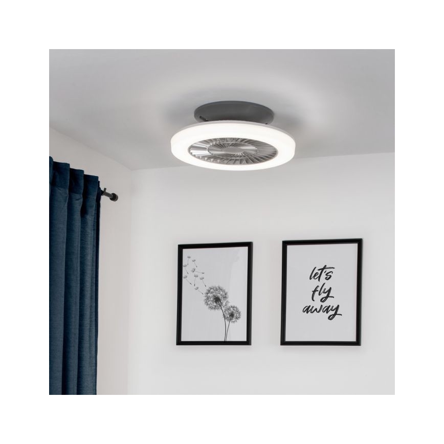 Leuchten Direkt 14645-55 - Светодиодный светильник с вентилятором LEONARD LED/27W/230V