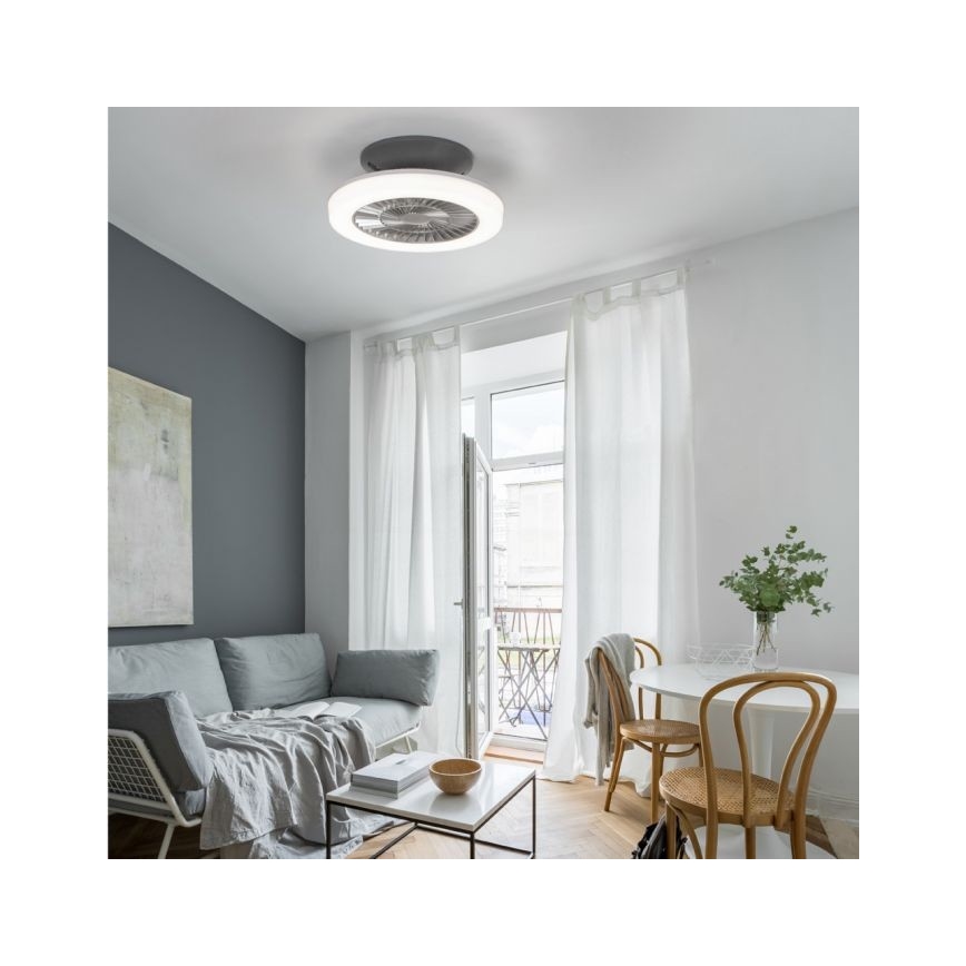 Leuchten Direkt 14645-55 - Светодиодный светильник с вентилятором LEONARD LED/27W/230V