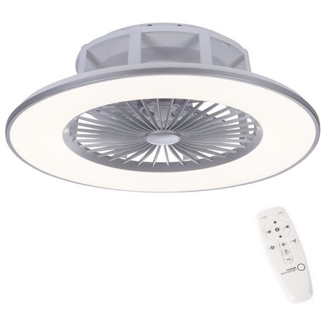 Leuchten Direkt 14646-55 - LED Стельовий світильник з вентилятором та регулюванням яскравості MICHAEL LED/29W/230V + пульт дистанційного керування