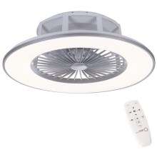 Leuchten Direkt 14646-55 - Светодиодный потолочный светильник с вентилятором и регулированием яркости MICHAEL LED/29W/230V + дистанционное управление