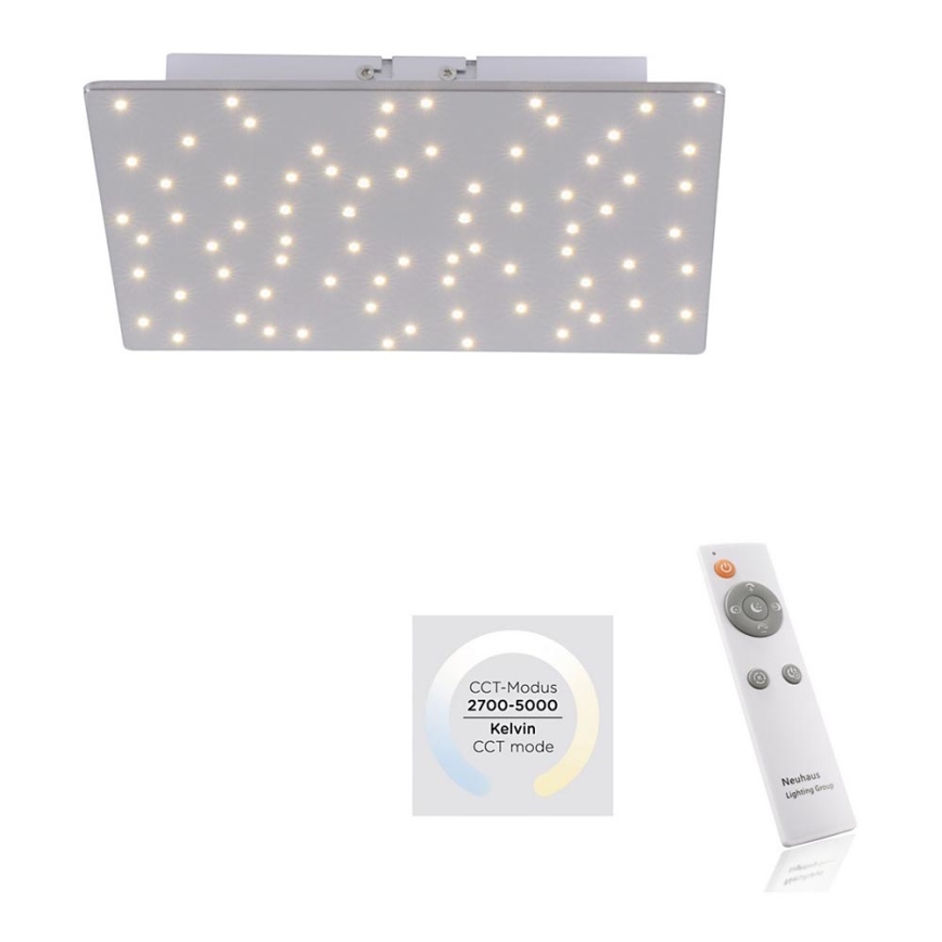 Leuchten Direkt 14670-55 - Светодиодный потолочный светильник с регулированием яркости SPARKLE LED/12W/230V + дистанционное управление