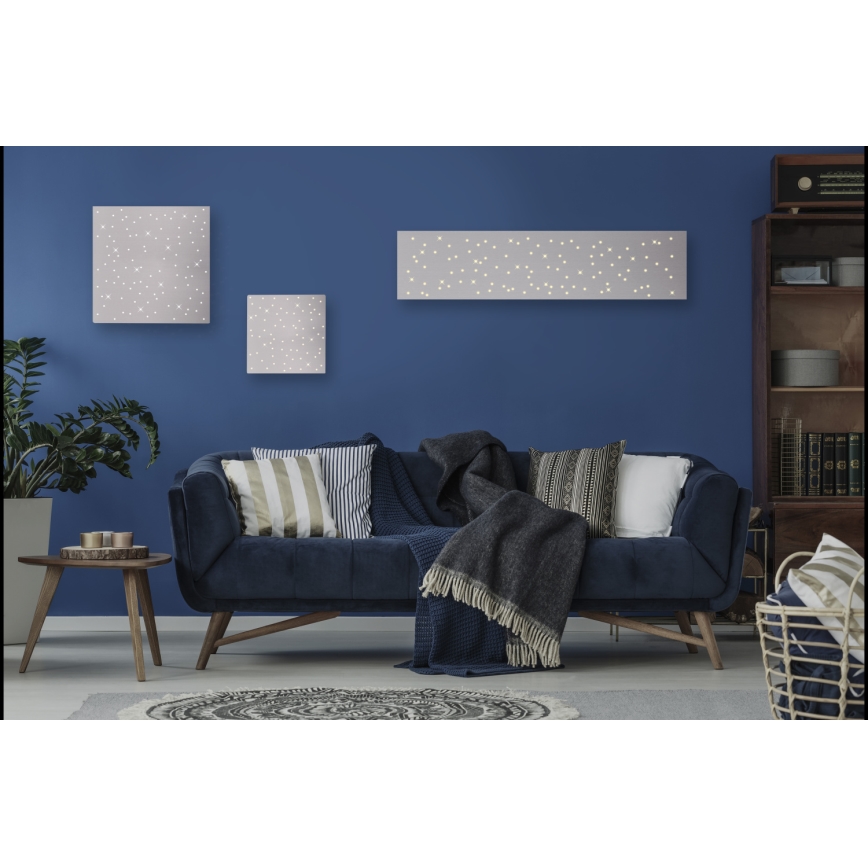 Leuchten Direkt 14670-55 - Светодиодный потолочный светильник с регулированием яркости SPARKLE LED/12W/230V + дистанционное управление