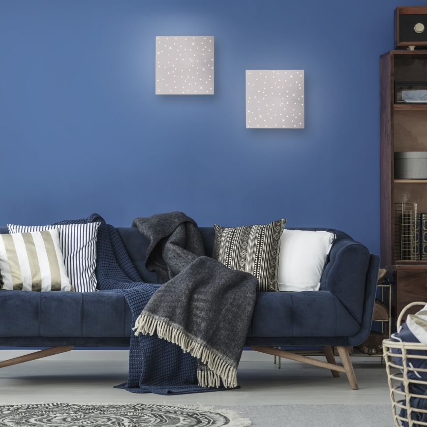 Leuchten Direkt 14670-55 - Светодиодный потолочный светильник с регулированием яркости SPARKLE LED/12W/230V + дистанционное управление