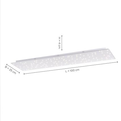 Leuchten Direkt 14672-55 - Стельовий LED світильник з регулюванням яскравості SPARKLE LED/18W/230V 2700-5000K + дистанційне керування