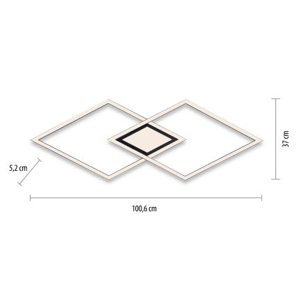 Leuchten Direkt 14695-18 - Светодиодный потолочный светильник ASMIN LED/48W/230V