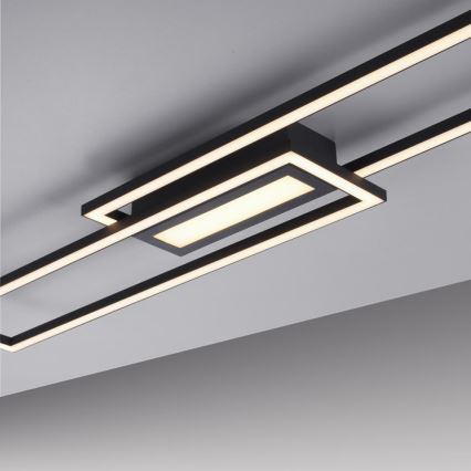 Leuchten Direkt 14696-18 - Пристельова LED люстра з регулюванням яскравості ASMIN LED/45W/230V чорний