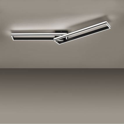 Leuchten Direkt 14701-18 - Светодиодная диммируемая поверхностно-монтируемая люстра ELIS 2xLED/19W/230V + пульт ДУ