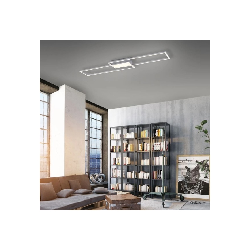 Leuchten Direkt 14711-55 - Светодиодный диммируемый потолочный светильник ASMIN LED/42W/230V 3000-5000K + пульт ДУ