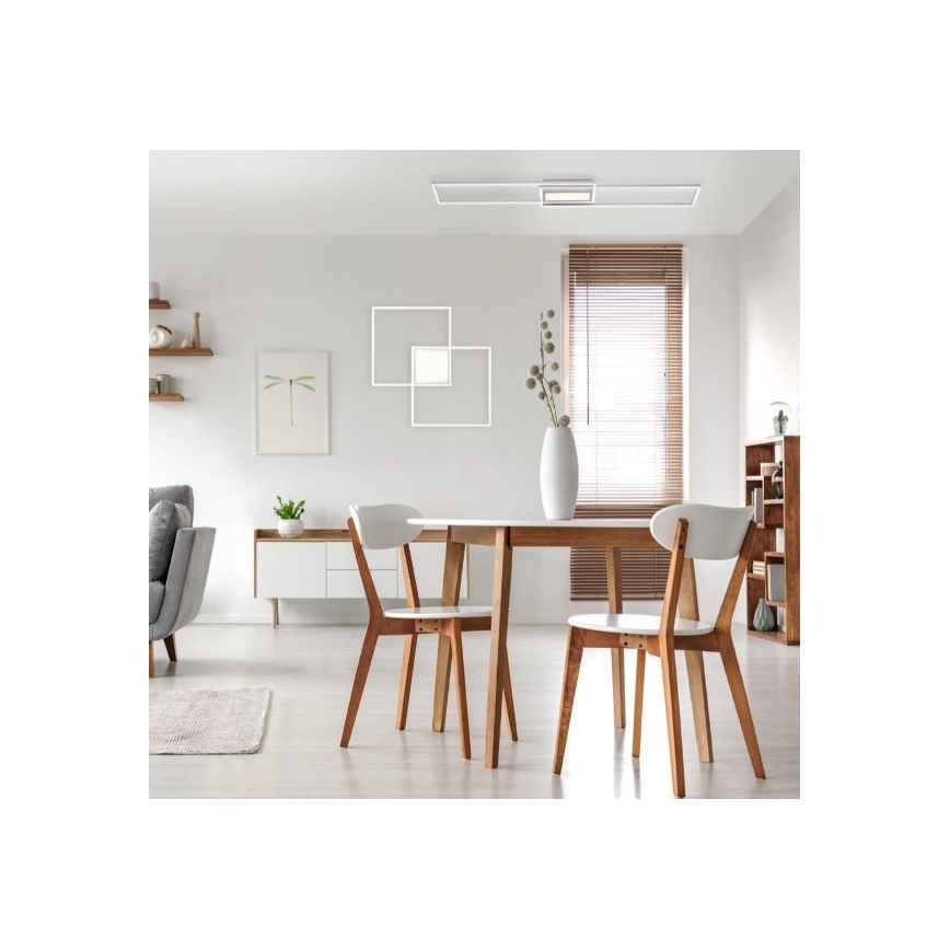 Leuchten Direkt 14711-55 - Светодиодный диммируемый потолочный светильник ASMIN LED/42W/230V 3000-5000K + пульт ДУ