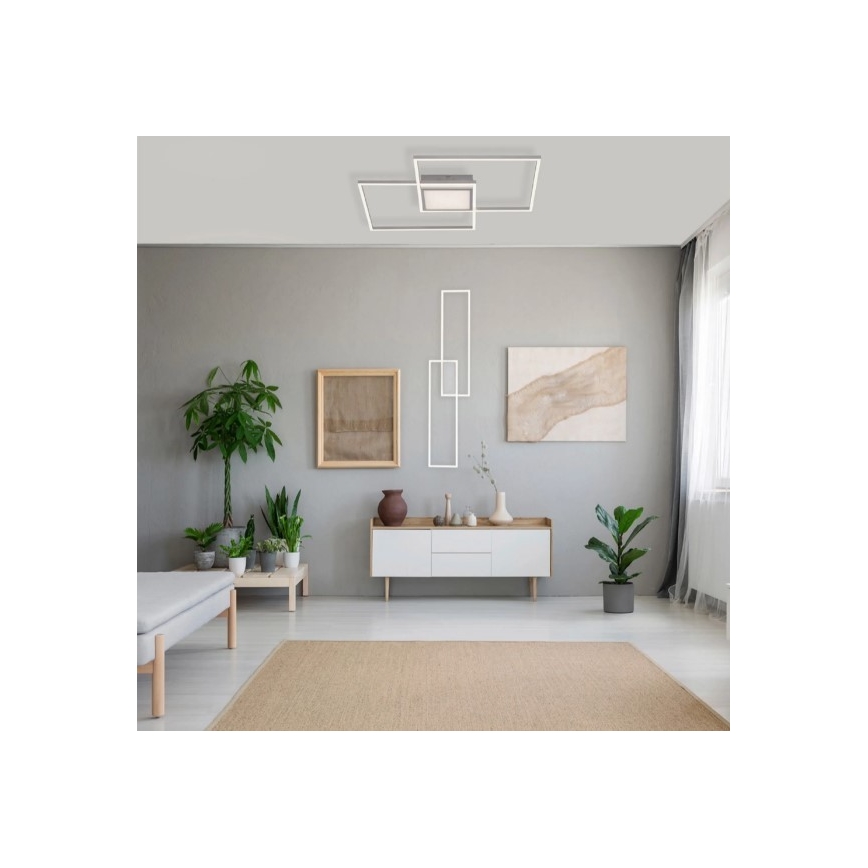 Leuchten Direkt 14711-55 - Светодиодный диммируемый потолочный светильник ASMIN LED/42W/230V 3000-5000K + пульт ДУ