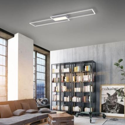Leuchten Direkt 14711-55 - Светодиодный диммируемый потолочный светильник ASMIN LED/42W/230V 3000-5000K + пульт ДУ