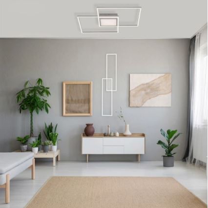 Leuchten Direkt 14711-55 - Светодиодный диммируемый потолочный светильник ASMIN LED/42W/230V 3000-5000K + пульт ДУ