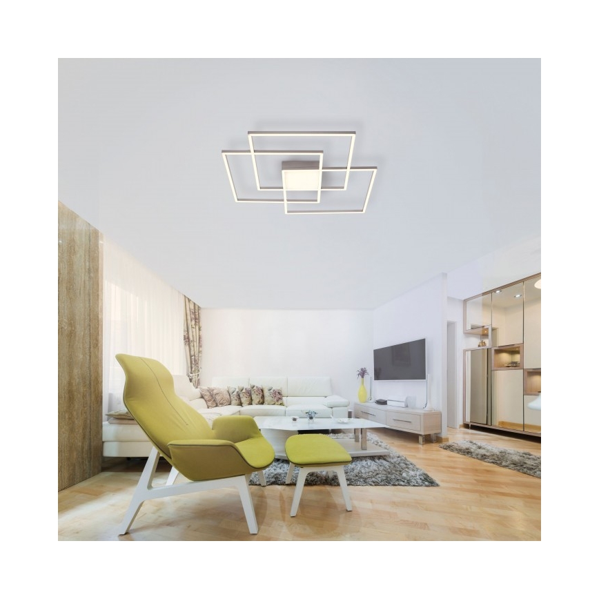 Leuchten Direkt 14713-55 - Светодиодная диммируемая поверхностно-монтируемая люстра ASMIN LED/45W/230V + пульт ДУ