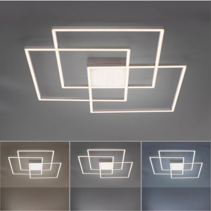 Leuchten Direkt 14713-55 - Светодиодная диммируемая поверхностно-монтируемая люстра ASMIN LED/45W/230V + пульт ДУ