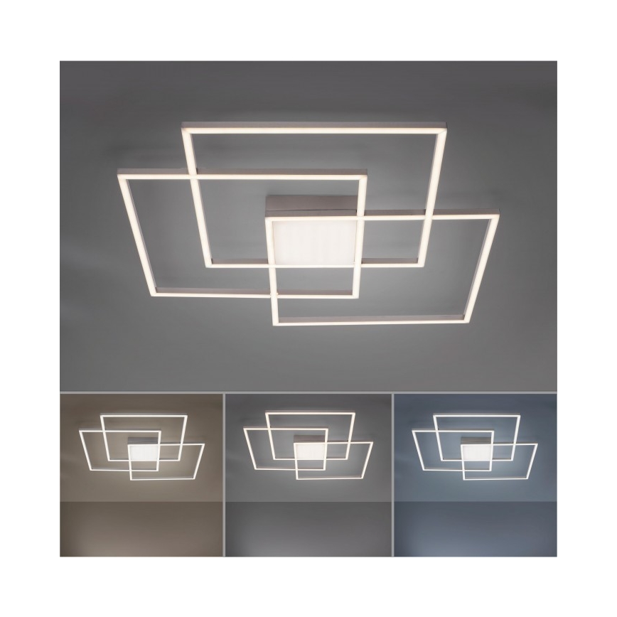 Leuchten Direkt 14713-55 - Светодиодная диммируемая поверхностно-монтируемая люстра ASMIN LED/45W/230V + пульт ДУ